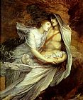 George Frederick Watts Canvas Paintings - Pablo and Francesca
